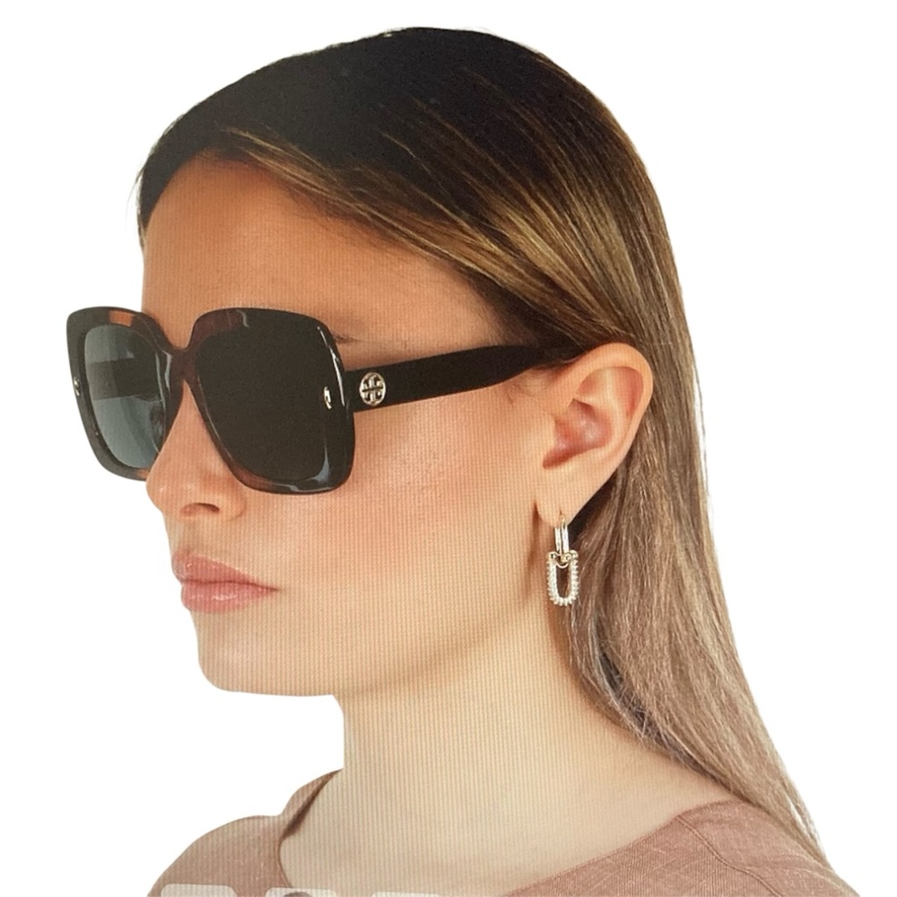TORY BURCH | Black Sunglasses TY7112 Black/Grey Gradient Polarized 57 mm, New